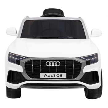 Audi Q8 Lift na akumulator dla dzieci Biały + Pilot + EVA + Wolny Start + MP3 USB + LED